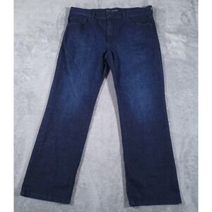 Mott and Bow Jeans Mens 40x32 Blue Dark Wash Straight Crosby Stretch Denim Pants